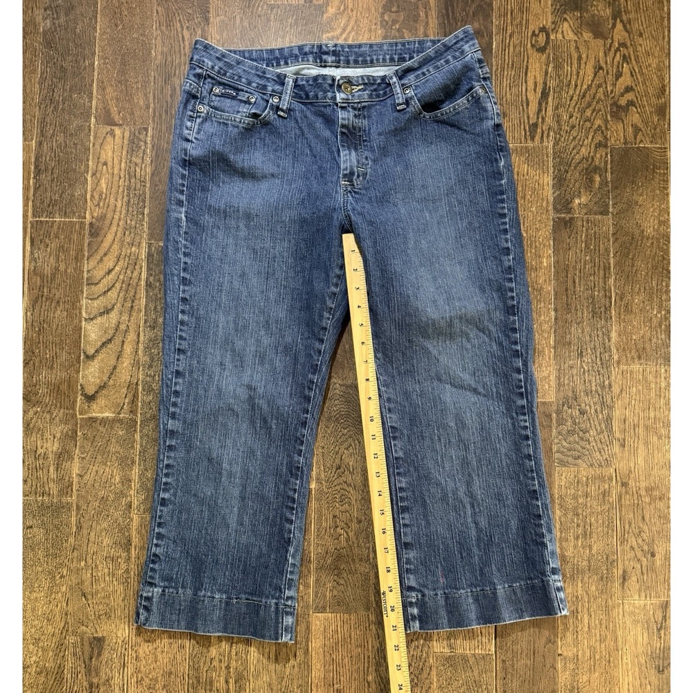 Riders Cropped Jeans Womens 12M Blue Excellent Mid Rise Denim W32xL24 - Picture 4 of 10